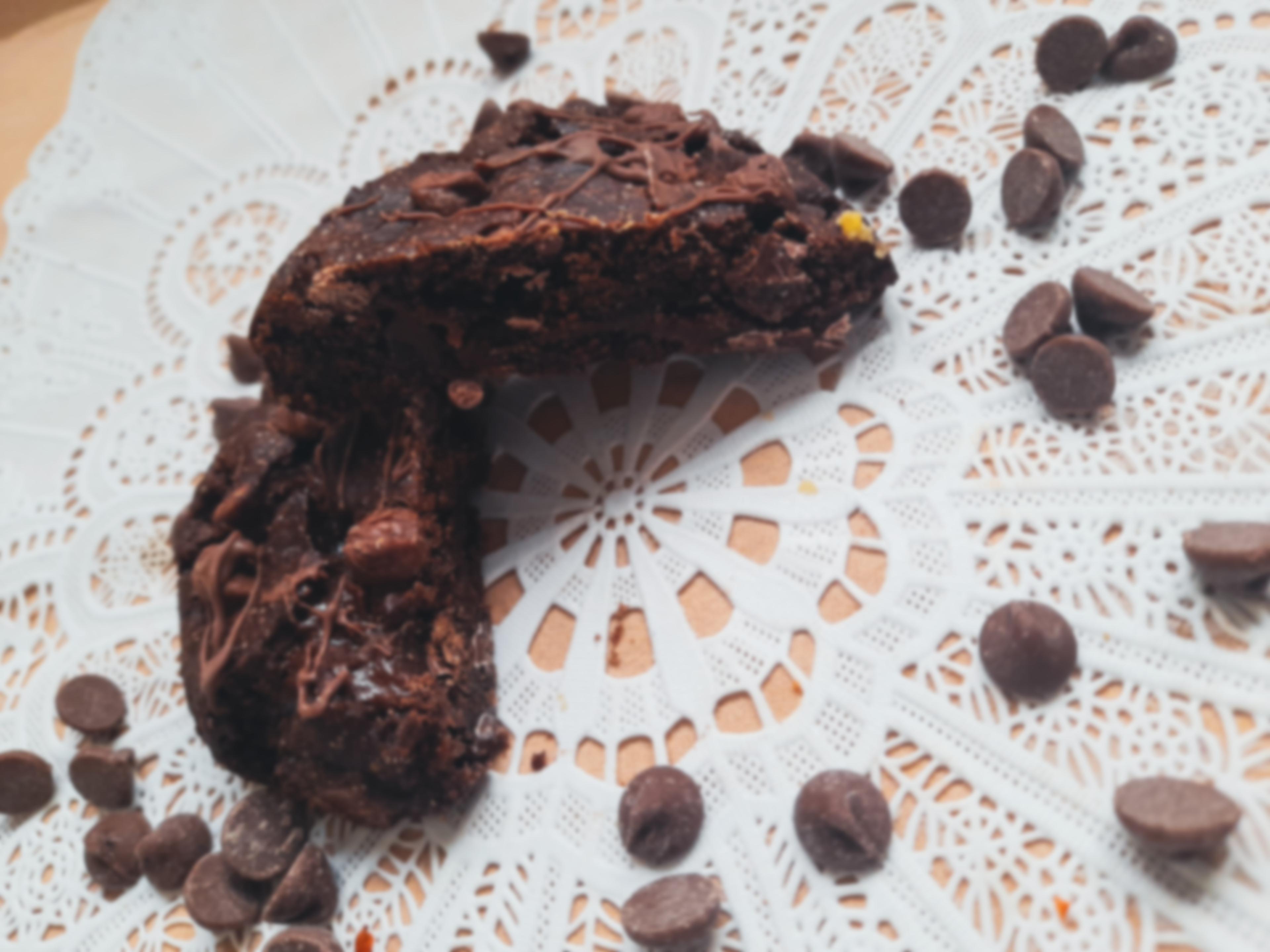 Cookie de Chocolate Recheado com Brigadeiro